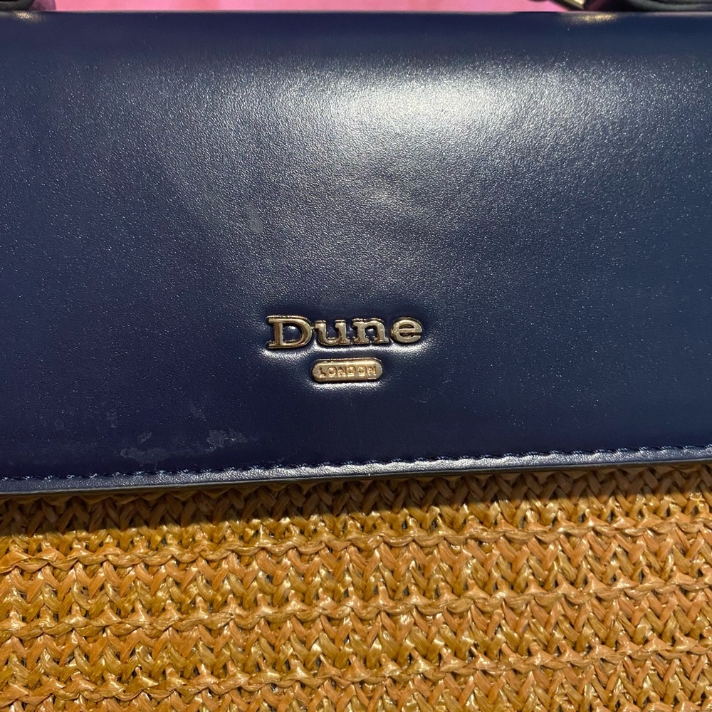 Dune London Navy and Tan Satchel - Picture 2 of 5